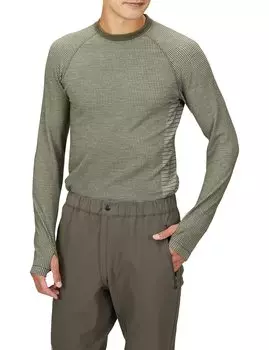 Fleece Waffle Wool Crew MIV01905 Olive [Millet] Men s S-M оливковый