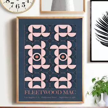 Fleetwood Mac концертный плакат популярный музыкальный альбом хип-хоп рэп звезда искусство живопись холст плакат настенное украшение дома высокое качество дома 21cm30cm NoFrame
