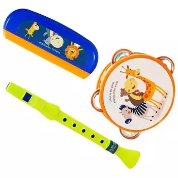 Флейта для начинающих, пикколо для детей, бубен, барабан, блокфлейта, игрушка, музыкальные инструменты, губная гармошка для детей