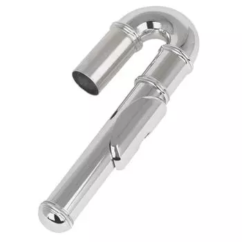 Флейта изогнутая головка медная никелированная головка аксессуары для музыкальных инструментов для начинающих серебряный