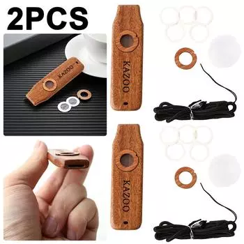 Флейта Kazoo Легкая деревянная флейта Kazoo для начинающих детей Подарок (Классический стиль)