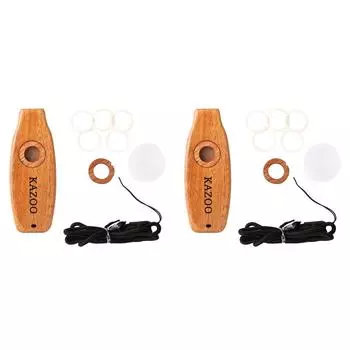 Флейта Kazoo Легкая деревянная флейта Kazoo для начинающих детей Подарок (овальный) ?