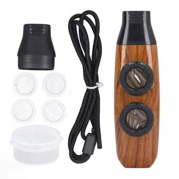 Флейта Kazoo с двумя отверстиями, регулируемый музыкальный духовой инструмент с диафрагмой для игры