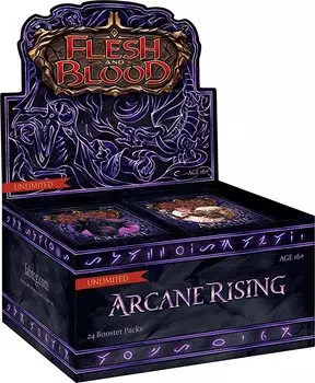 Flesh Blood Arcane Rising Unlimited Booster Display 24 набора усилителей и белый