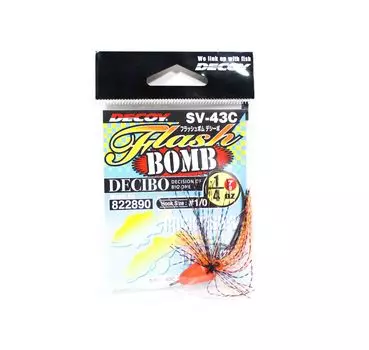 Флеш-бомба Decoy SV-43C с джиг-головкой Decibo, размер 1/0, 1/4 унции (2890)