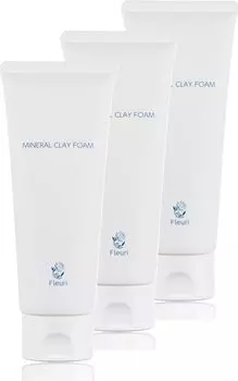 Fleuri Mineral Clay Foam Пена для умывания лица Пена для умывания лица Пена для умывания пор Предотвращение (Набор 3)
