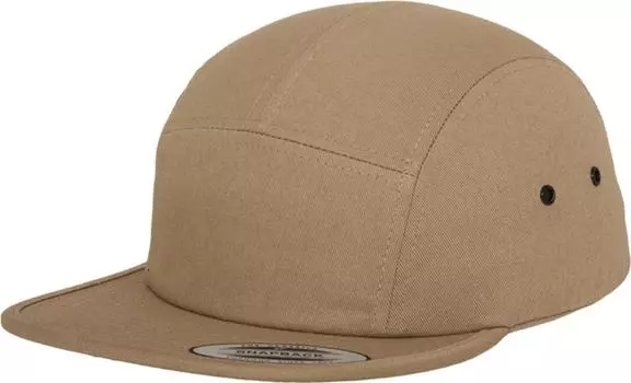 Flexfit Yupoong Classic Jockey Cap beige khaki 5 Panel Strapback Kappe One Size
