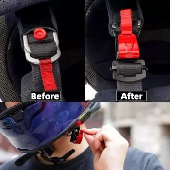Flexible Chin Strap Clip - Motor Bike Helmet Buckles, Speed Sewing Clip For Motorcycle, Motocross Helmet Easy Secure Fastening