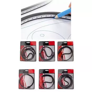 Гибкая линейка для кривых, сгибаемая линейка, гибкая линейка для черчения, линейки для шитья 30 см/40 см/50 см/60 см/75 см/90 см для черчения A