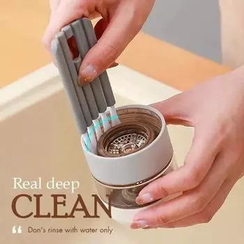 Flexible Detailing Brush Multifunctional Keyboard Brush Mini Dust Removal Cleaner Washing Cup Duster Crevice Brush for Household