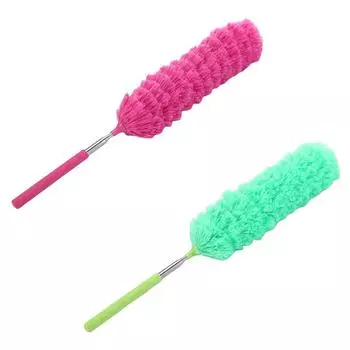 Гибкая пылевая щетка, легкая щетка для удаления пыли с нижней части мебели, ворс меха Green