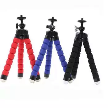 Flexible Tripod Holder Mount Stand For Camera Mobile Phone AVE синий