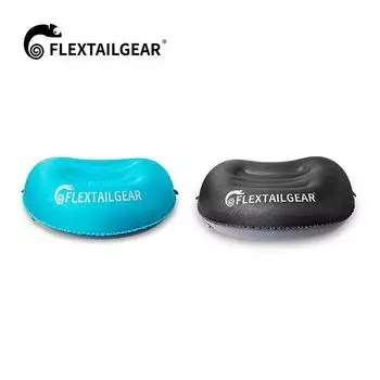 FLEXTAILGEAR Сверхлегкая надувная походная подушка для поддержки шеи и поясницы во время сна, походов, гамака, автомобильного лагеря или чёрный
