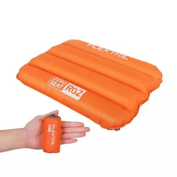 FLEXTAILGEAR Zero Seat Camping Ultralight Inflatable Travel Cushion Portable Seat с сумкой для переноски для наружного наблюдения, пешего туризма, ...
