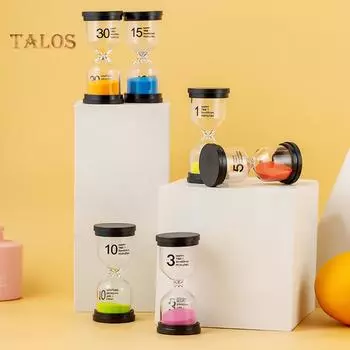 FLH 6 шт./компл. 1/3/5/10/15/30 минут песочные часы песочные часы таймер школьный детский игровой декор разноцветный