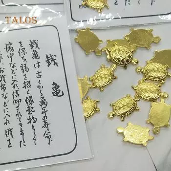 FLH японская денежная черепаха? Благословение удачи ремесла талисман подарочный аксессуар кошелек Декор аксессуары для одежды