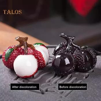 FLH Смола Изменение цвета Чай Личи Домашнее животное Стол обесцвечивает аксессуары Украшение B