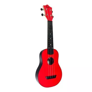 Flight Travel Ukulele из дерева и АБС-смолы, гибридная укулеле сопрано, красный TUS-35RD красный