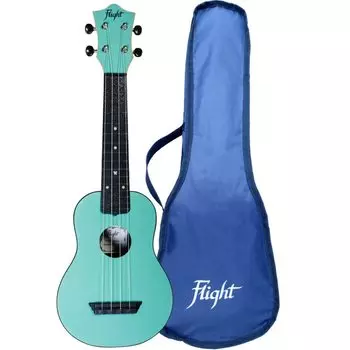 Flight Travel Ukulele из дерева и АБС-смолы, гибридная укулеле сопрано, светло-голубая TUS-35LB светло-синий