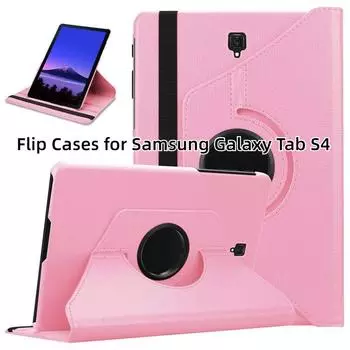 Флип-чехлы для Samsung Galaxy Tab S4 10,5 дюймов SM-T830 T835, вращающаяся на 360 градусов подставка из искусственной кожи, чехол с функцией автоматического сна/пробуждения