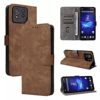 Флип-чехол для Asus ROG Phone 8 Pro из искусственной кожи, защитный чехол для всего корпуса, противоударный, с [блокировкой RFID] for Asus ROG Phone 8 Pro чёрный