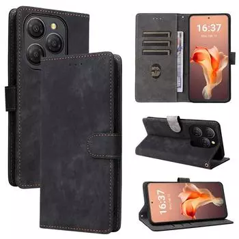 Флип-чехол для Blackview Shark 9 из искусственной кожи, защитный чехол для всего корпуса, противоударный, с [блокировкой RFID] for Blackview Shark 9 чёрный