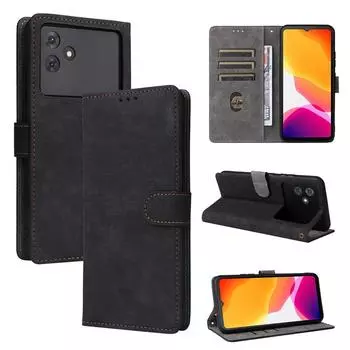 Флип-чехол для Cubot Note 21 / Note 50 [Flip Vintage Leather] Ударопрочный прочный ретро-чехол для телефона for Cubot Note 21 чёрный