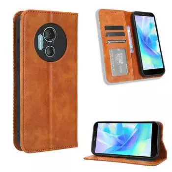 Флип-чехол для Doogee X97/X97 Pro Кожаный чехол [Flip Vintage Leather] Кошелек Противоударный Прочный Ретро Чехол Для Телефона for Doogee X97/X97 Pro чёрный