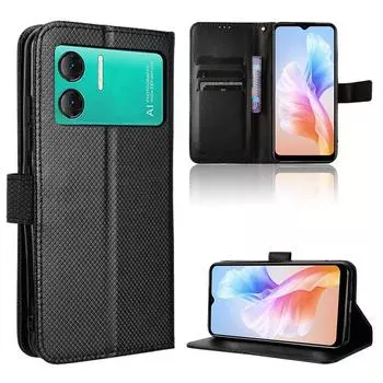 Флип-чехол для Doogee X98 / X98 Pro Кожаный чехол [Flip Vintage Leather] Кошелек Противоударный Прочный Ретро Чехол Для Телефона Doogee X98/X98 Pro чёрный
