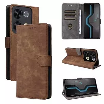 Флип-чехол для itel P65 из искусственной кожи, чехол для телефона, полная защита корпуса [блокировка RFID], чехол-кошелек for itel P65 чёрный