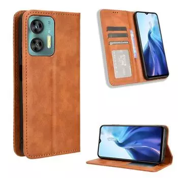 Флип-чехол для Oukitel C37/C38/C36/C35 кожаный чехол [Flip Vintage Leather] ударопрочный прочный ретро-чехол для телефона Oukitel C35/Oukitel C36 чёрный