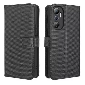 Флип-чехол для Realme C65 C 65 RMX3910, чехол-кошелек из искусственной кожи, задняя крышка, слот для карт, чехол-подставка для телефона For Realme C65 бронзовый