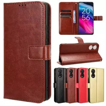 Флип-чехол для TCL 50 5G 501 505 40 NxtPaper 5G 40 X XL XE SE 405 406 408, защитный чехол-кошелек, слот для карт, подставка, чехол, чехол TCL 50 5G золотой