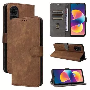 Флип-чехол для TCL 50 LE, чехол из искусственной кожи, полная защита корпуса [блокировка RFID], чехол-кошелек for TCL 50 LE чёрный