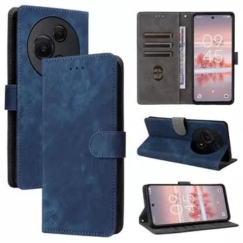 Флип-чехол для TCL 60 NxtPaper 4G из искусственной кожи с полной защитой корпуса [блокировкой RFID] ударопрочный прочный ретро-чехол для телефона for TCL 60 NxtPaper 4G чёрный