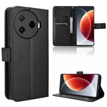 Флип-чехол для Tecno Camon 30 Pro 5G/CL8 кожаный чехол [Flip Vintage Leather] ударопрочный прочный ретро-чехол для телефона Tecno Camon 30 Pro 5G/CL8 чёрный