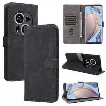 Флип-чехол для Tecno Phantom X2 / Phantom X2 Pro Чехол для телефона из искусственной кожи с полной защитой корпуса, противоударный с [блокировкой RFID] чёрный