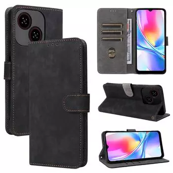 Флип-чехол для ZTE Blade A35E / Blade A35e из искусственной кожи с полной защитой корпуса с [блокировкой RFID] for ZTE Blade A35e чёрный
