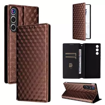 Флип-чехол для ZTE nubia RedMagic 10 Air из искусственной кожи с полной защитой корпуса и [блокировкой RFID], ударопрочный, прочный ретро-чехол для телефона ZTE nubia RedMagic 10 Air чёрный