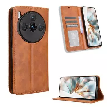Флип-чехол для ZTE nubia Z60S Pro Leather Case [Flip Vintage Leather] Ударопрочный прочный ретро-чехол for ZTE nubia Z60S Pro чёрный