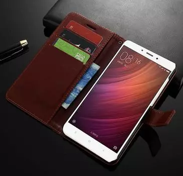 Флип-чехол из искусственной кожи Redmi S2 6A Pro 5 Plus 4X 4A Note 7 5 6 10 10s 11 11s Xiaomi Mi A1 A2 Lite 8 9 SE Lite T чехол-кошелек RedMi 3S чёрный