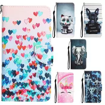 Флип-чехол-кошелек для Redmi 12C 10C 10 9 Note 12 11 10 9 8 Xiaomi 12 11 Lite POCO OPPO A78 A77 A57 A17 Reno 8T 7 6 VIVO чехол Xiaomi 10T/10T Pro чёрный