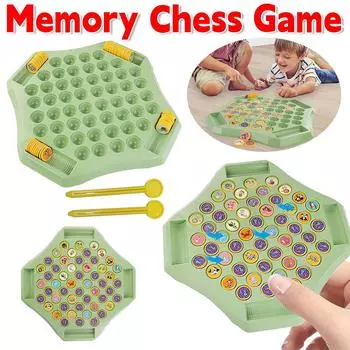 Flip Chess Классическая стратегическая настольная игра, обучающая памяти, игра на сопоставление шахмат, игра на память Flip To Win, игрушка для вечеринки для всей семьи