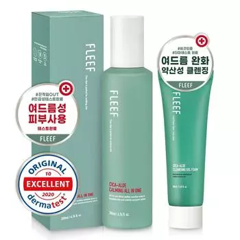 Flip Cica Aloe Calming All-in-One 200 мл + Acne Relief Mildly Adic Cleansing Foam 50 мл 2 вида, 1 набор