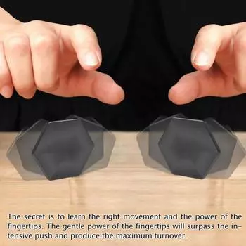 Flip Fidget Spinner Снятие стресса и тревоги Портативный детский подростковый взрослый декомпрессионный волчок с кончиком пальца Металлический гироскоп Игрушка Подарок на день рождения серебряный