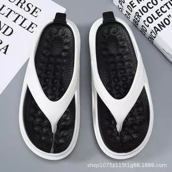 Flip-flops men s new summer non-slip sports outer wear thick-soled men s wear-resistant beach sandals 40-41