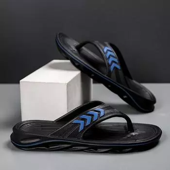 Flip-flops men s shit-stepping EVA home foreign trade men s high-end slippers pinch beach shoes slippers 40