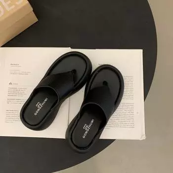 Flip-flops thick-bottomed cool slippers women s new summer versatile soft-bottomed sports beach mop 35