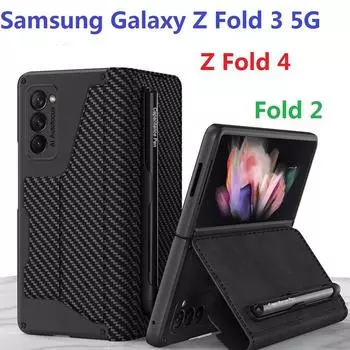 Флип-книга-карта для Samsung Galaxy Z Fold 4 5g, чехол, броня, кобура, слот для ручки, кожаный защитный чехол Only Case(No Pen) зелёный