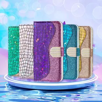 Флип-кошелек с держателем для карт для iPhone 14 13 12 11 Pro Max XR XS 8 Plus Samsung S23 S22 S21 A54 A34 A24 A14 A53 A33 A32 A52 Redmi 10 Note 11 10, чехол iPhone 14 Pro Max синий